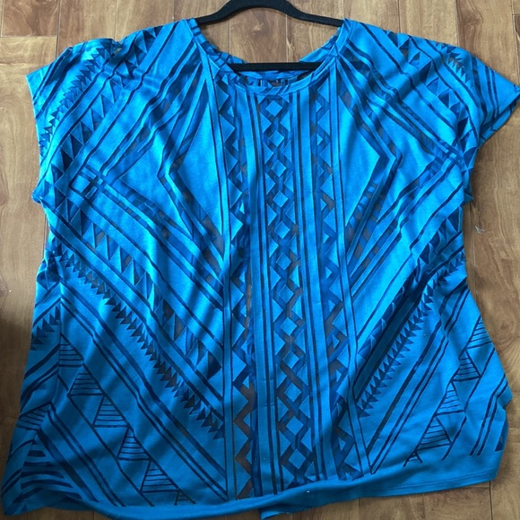 ❤️‍🔥5/20$💥Women’s Sexy Teal Printed Off The Shoulder Round Neck Sleeveless Top - Picture 10 of 10